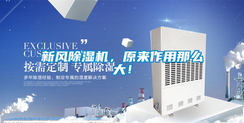 新風(fēng)除濕機(jī),原來(lái)作用那么大!