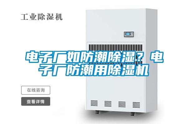 電子廠如防潮除濕?電子廠防潮用除濕機