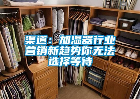 渠道:加濕器行業營銷新趨勢你無法選擇等待