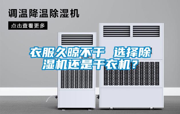 衣服久晾不干 選擇除濕機還是干衣機?