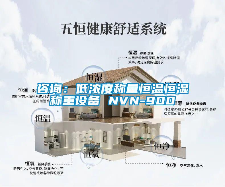 咨詢:低濃度稱量恒溫恒濕稱重設備 NVN-900