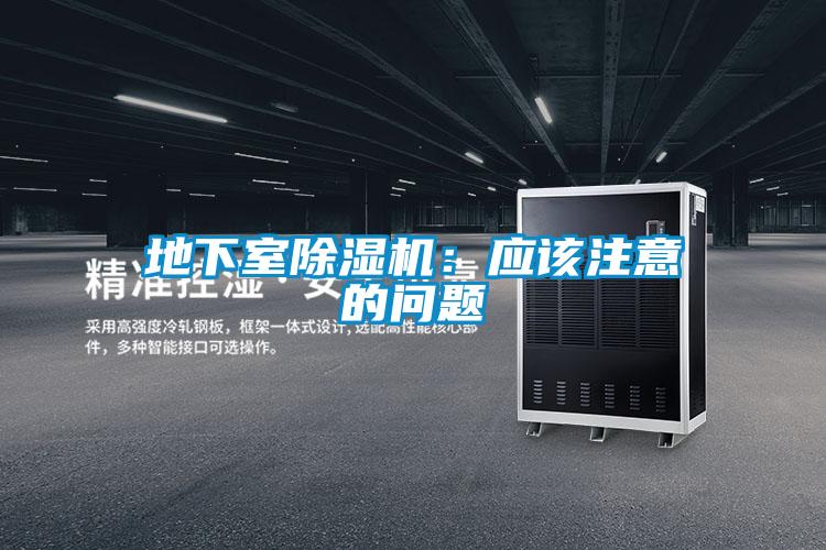 地下室除濕機:應(yīng)該注意的問題