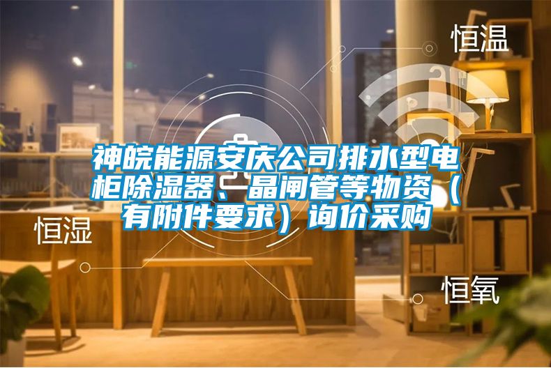 神皖能源安慶公司排水型電柜除濕器、晶閘管等物資（有附件要求）詢價采購